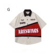 画像7: unisex American retro hip hop street racing & bowling shirt  　アメリカンレトロヒップホップストリートビンテージスタイルレーシング＆ボーリング シャツユニセックス 男女兼用 　  (7)