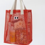 画像8: Unisex Mesh Net Eyeball Large Capacity Tote Shoulder Wash Bag 　ユニセックス男女兼用メッシュ網アイボールラージキャパシティートートショルダーエコショッピングウォッシュバッグ (8)