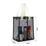 画像6: Unisex Mesh Net Eyeball Large Capacity Tote Shoulder Wash Bag 　ユニセックス男女兼用メッシュ網アイボールラージキャパシティートートショルダーエコショッピングウォッシュバッグ (6)
