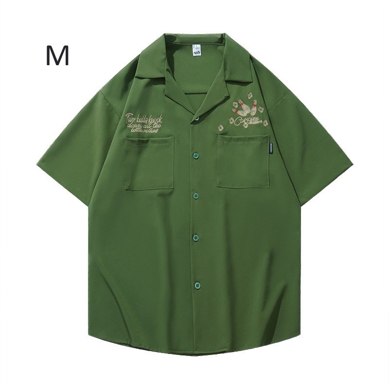 画像13: unisex American retro hip hop street racing & bowling shirt  　アメリカンレトロヒップホップストリートビンテージスタイルレーシング＆ボーリング シャツユニセックス 男女兼用 　  (13)