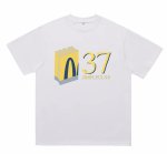 画像1: unisex 37 Simple Club Number   Print T-shirt   　37シンプルクラブナンバープリント  半袖ラウンドネック Tシャツ ユニセックス 男女兼用 　  (1)