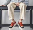 画像8: Distressed canvas platform sneakers, slip-ons Shoes　ユニセックス 男女兼用ダメージキャンバス厚底スニーカースリッポン (8)