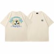 画像3: unisex Surfer Mickey Mouse Print T-shirt   　サーファーミッキーマウスミッキープリント  半袖ラウンドネック Tシャツ ユニセックス 男女兼用 　  (3)