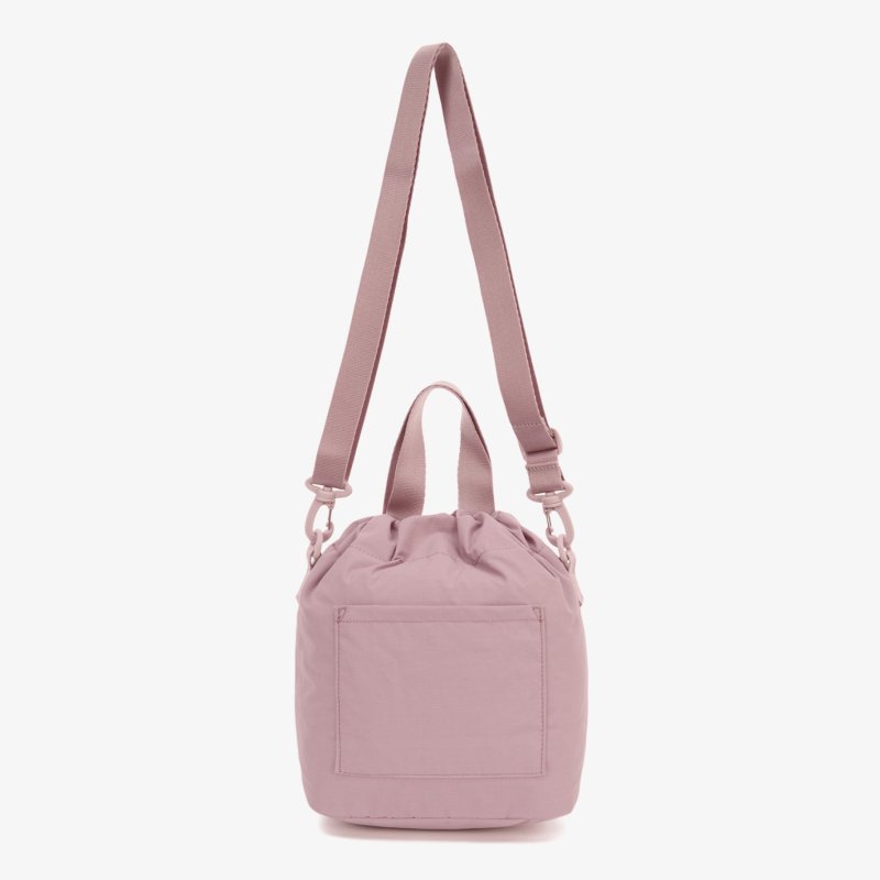 画像6: Unisex Nylon shoulder tote crossbody lightweight bag　ユニセックス男女兼用ナイロン巾着トートショルダー斜め掛けバッグ (6)