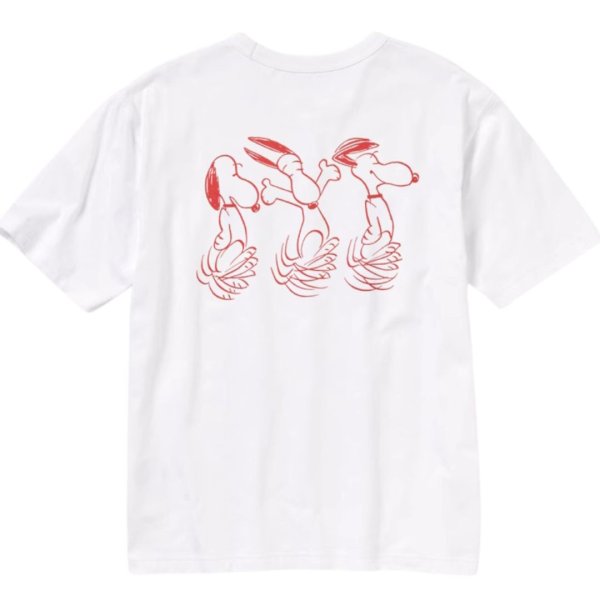 画像1: unisex Snoopy PEANUTS  Print T-shirt   　スヌーピーピーナッツプリント  半袖ラウンドネック Tシャツ ユニセックス 男女兼用 　  (1)
