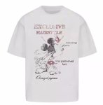 画像1: unisex Vintage Style Washed Mickey Mouse Print T-shirt   　ヴィンテージスタイル ウォッシュミッキーマウスプリント  半袖ラウンドネック Tシャツ ユニセックス 男女兼用 　  (1)