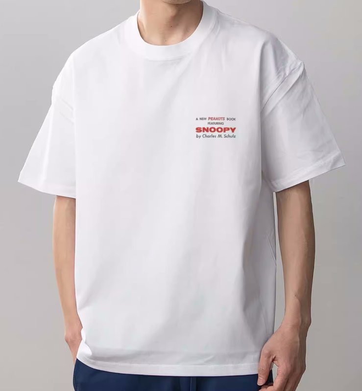 画像4: unisex Snoopy PEANUTS  Print T-shirt   　スヌーピーピーナッツプリント  半袖ラウンドネック Tシャツ ユニセックス 男女兼用 　  (4)