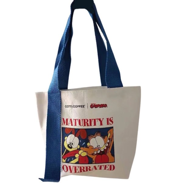 画像1: Unisex Garfield Color Handle CanvasTote Shoulder Bag　ユニセックス男女兼用ガーフィールドカラーハンドルトートショルダーバッグ (1)
