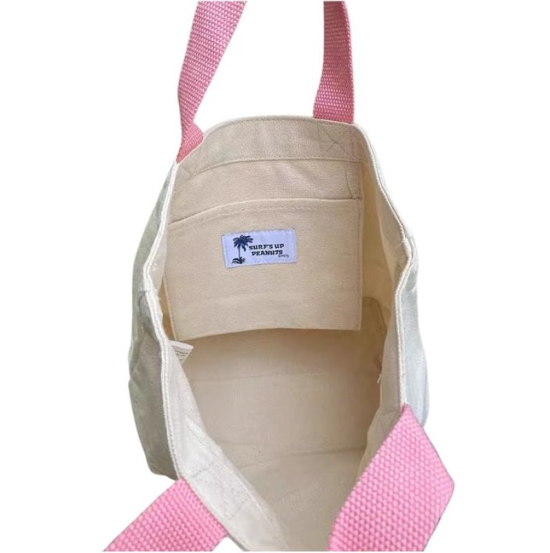 画像5: Unisex Snoopy x Hawaii Print Canvas Tote & Pouch Set　ユニセックス男女兼用スヌーピー×ハワイプリントキャンバストート＆ポーチセット (5)