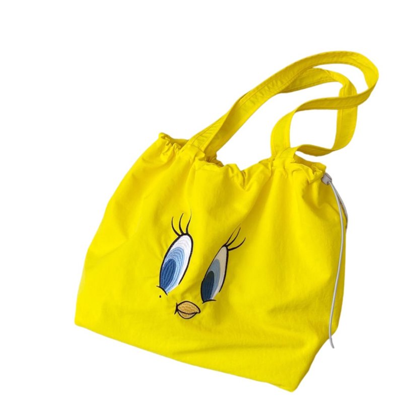 画像2: Unisex Bugs Bunny Tweety Drawstring Tote Shoulder Bag　ユニセックス男女兼用バッグスバニートゥイーティー巾着トートショルダーバッグ (2)