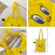 画像7: Unisex Bugs Bunny Tweety Drawstring Tote Shoulder Bag　ユニセックス男女兼用バッグスバニートゥイーティー巾着トートショルダーバッグ (7)