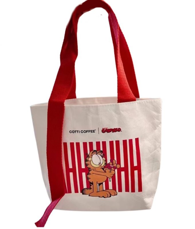 画像2: Unisex Garfield Color Handle CanvasTote Shoulder Bag　ユニセックス男女兼用ガーフィールドカラーハンドルトートショルダーバッグ (2)