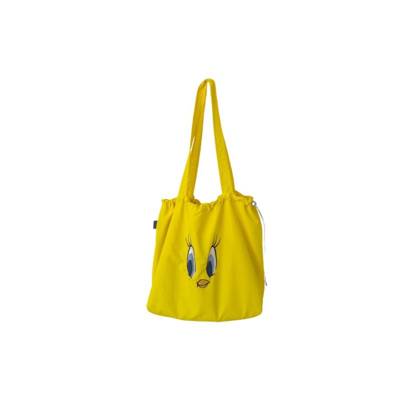 画像5: Unisex Bugs Bunny Tweety Drawstring Tote Shoulder Bag　ユニセックス男女兼用バッグスバニートゥイーティー巾着トートショルダーバッグ (5)