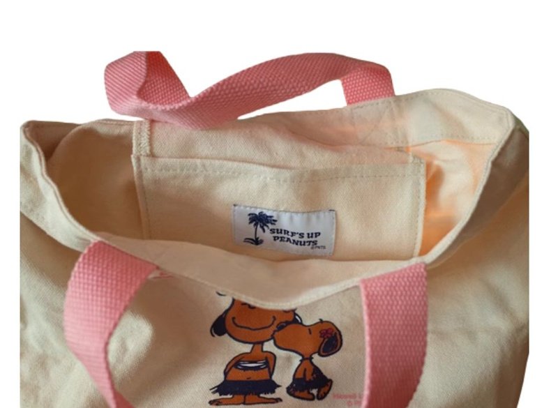 画像8: Unisex Snoopy x Hawaii Print Canvas Tote & Pouch Set　ユニセックス男女兼用スヌーピー×ハワイプリントキャンバストート＆ポーチセット (8)