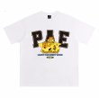 画像2: unisex PAE x Garfield x Cheese Print T-shirt   　PAE×ガーフィールド×チーズプリント  半袖ラウンドネック Tシャツ ユニセックス 男女兼用 　  (2)