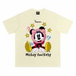画像3: unisex Mickey Mouse x Kirby Print T-shirt   　ミッキーマウス×カービィプリント  半袖ラウンドネック Tシャツ ユニセックス 男女兼用 　  (3)