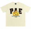 画像1: unisex PAE x Garfield x Cheese Print T-shirt   　PAE×ガーフィールド×チーズプリント  半袖ラウンドネック Tシャツ ユニセックス 男女兼用 　  (1)