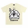画像4: unisex  PAWCEE BULLDOG& Bones Print T-shirt   　PAWCEEブルドッグ&ボーンズプリント  半袖ラウンドネック Tシャツ ユニセックス 男女兼用 　  (4)