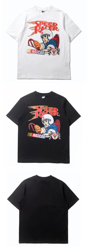 画像4: unisex SPEED RACER cartoon racing print Vintage Style Print T-shirt   スピードレーサーアニメプリントビンテージスタイルプリント  半袖ラウンドネック Tシャツ ユニセックス 男女兼用 　  (4)