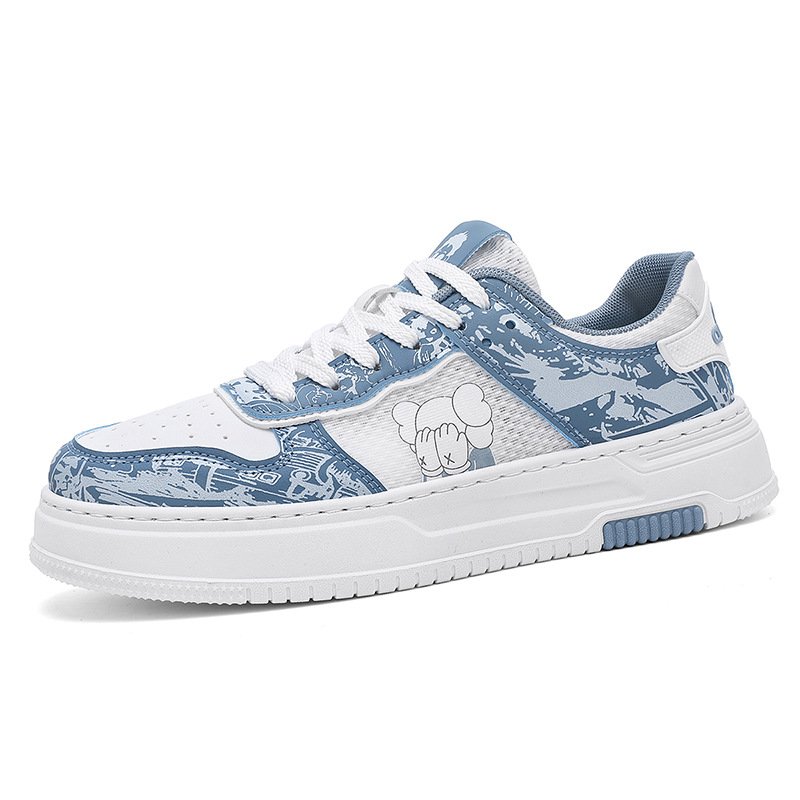 画像3: Concealed kawsmesh lace-up sneakers 男女兼用ユニセックス目隠しカウズメッシュレースアップレザースニーカー (3)