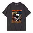画像5: unisex Snoopy's cry  Print T-shirt   　スヌーピーの叫びプリント  半袖ラウンドネック Tシャツ ユニセックス 男女兼用 　  (5)