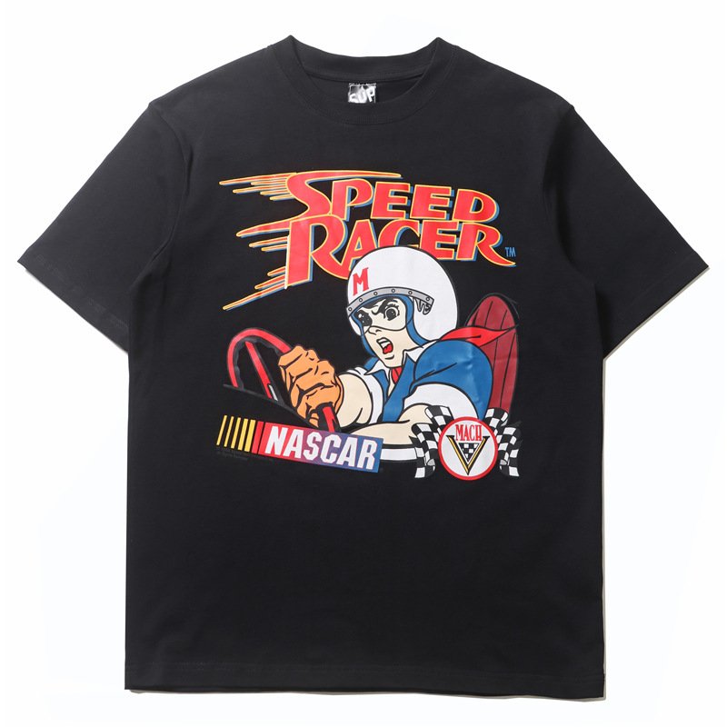 画像3: unisex SPEED RACER cartoon racing print Vintage Style Print T-shirt   スピードレーサーアニメプリントビンテージスタイルプリント  半袖ラウンドネック Tシャツ ユニセックス 男女兼用 　  (3)