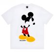 画像1: unisex faceless mickey mouse Print T-shirt   　フェイスレス顔無しミッキーマウスプリント  半袖ラウンドネック Tシャツ ユニセックス 男女兼用 　  (1)