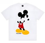 画像1: unisex faceless mickey mouse Print T-shirt   　フェイスレス顔無しミッキーマウスプリント  半袖ラウンドネック Tシャツ ユニセックス 男女兼用 　  (1)