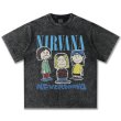 画像3: Unisex  Vintage style Nirvana x Snoopy joint vintage stylePrint  T-Shirt  ニルヴァーナ ×スヌーピー ヴィンテージスタイル 古着風 ヴィンテージ風 プリント 半袖ラウンドネック Tシャツ ユニセックス 男女兼用 バンドT (3)