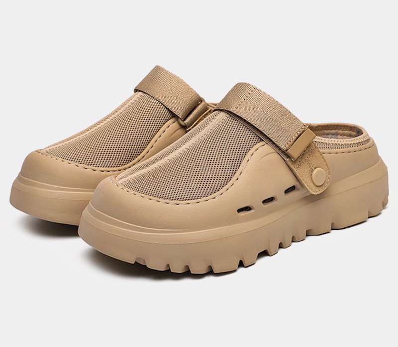 画像12:  Unisex Solid color thick sole mesh velcro casual lightweight sandal slippers　ユニセックス 男女兼用ライトウェイト厚底メッシュベルクロ カジュアル軽量サンダルスリッパ (12)