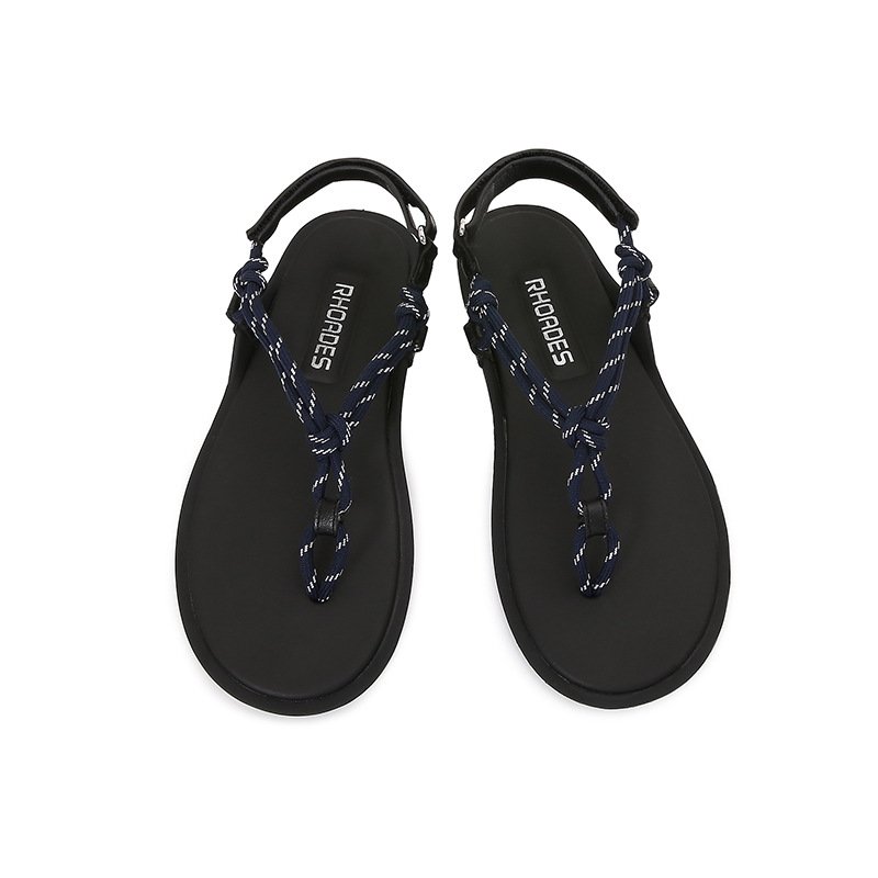 画像8: Flat rope cotton cord thong cross sandals Slippers 　ロープコットンコード トングクロスフラットサンダルスリッパ (8)