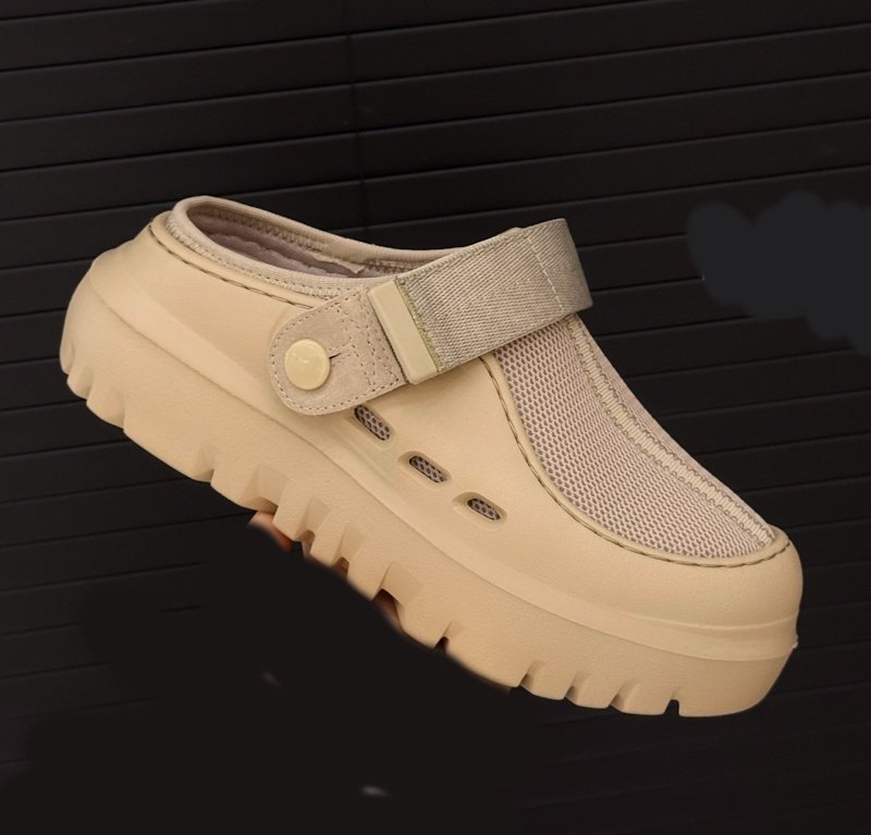 画像8:  Unisex Solid color thick sole mesh velcro casual lightweight sandal slippers　ユニセックス 男女兼用ライトウェイト厚底メッシュベルクロ カジュアル軽量サンダルスリッパ (8)