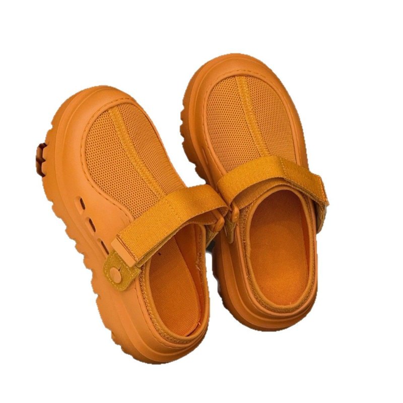 画像7:  Unisex Solid color thick sole mesh velcro casual lightweight sandal slippers　ユニセックス 男女兼用ライトウェイト厚底メッシュベルクロ カジュアル軽量サンダルスリッパ (7)