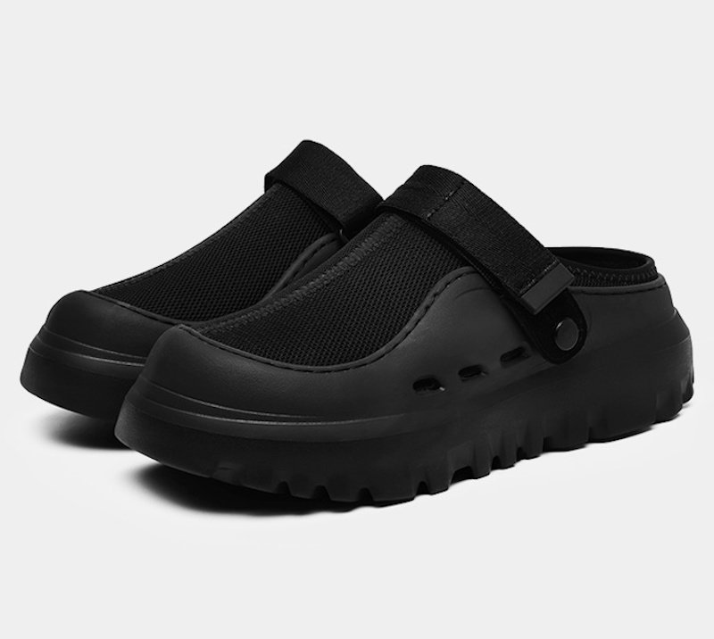 画像13:  Unisex Solid color thick sole mesh velcro casual lightweight sandal slippers　ユニセックス 男女兼用ライトウェイト厚底メッシュベルクロ カジュアル軽量サンダルスリッパ (13)