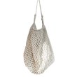 画像1: POLYESTER CORD KNIT BAG Hand-knitted net tote コード ニット 手編み 網 トートバッグ かご 籠 (1)