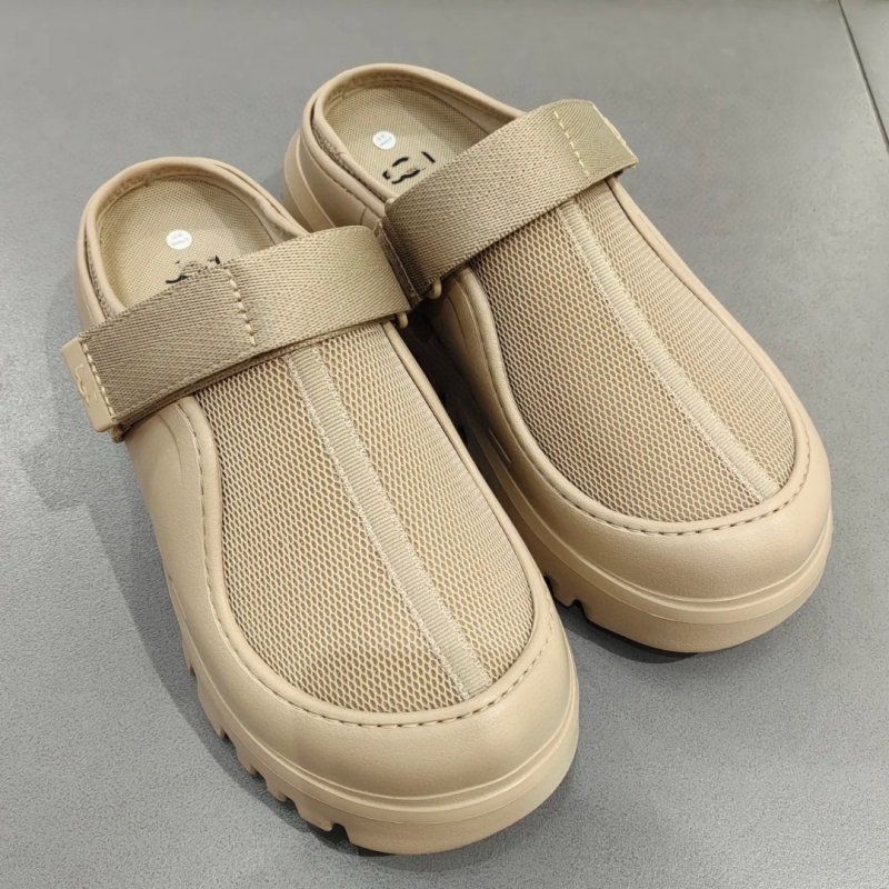 画像10:  Unisex Solid color thick sole mesh velcro casual lightweight sandal slippers　ユニセックス 男女兼用ライトウェイト厚底メッシュベルクロ カジュアル軽量サンダルスリッパ (10)