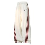 画像1: Unisex Not Swoosh logo 3line barrel leg pants ユニセックス 男女兼用 ノットスウォッシュ 3ライン スウェット バレルレッグ パンツ ジャージ (1)