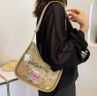 画像6: Bear Graphic Painted Leather Shoulder Tote Underarm Bag　ベアグラフィックペイントレザーショルダートートアンダーアームバッグ (6)