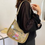 画像6: Bear Graphic Painted Leather Shoulder Tote Underarm Bag　ベアグラフィックペイントレザーショルダートートアンダーアームバッグ (6)