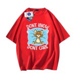 画像6: NASA x Tom and Jerry DONT KNOW DONT CARE logo round neck Tshirt ユニセックス 男女兼用 NASAナサ×トムとジェリー トム＆ジェリーDONT KNOW DONT CARE プリント Tシャツ (6)
