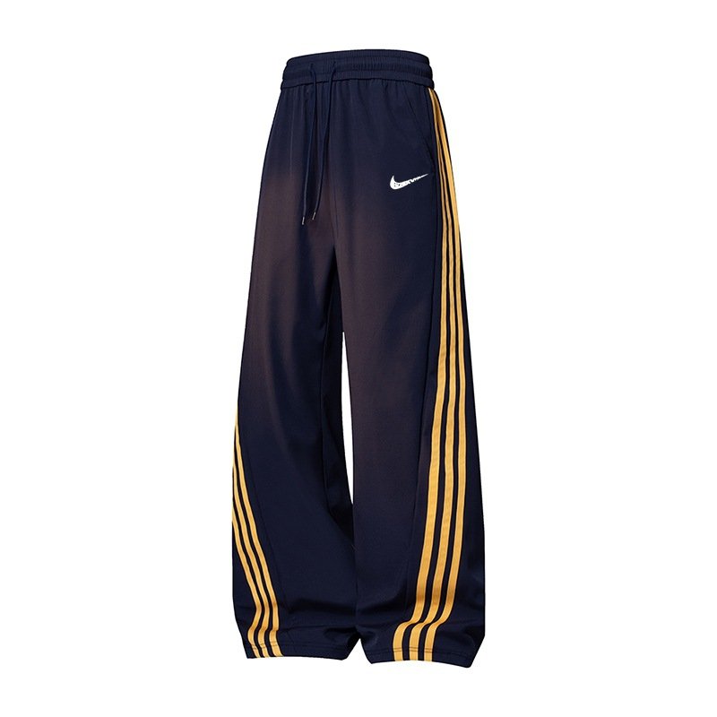 画像5: Unisex Not Swoosh logo 3line barrel leg pants ユニセックス 男女兼用 ノットスウォッシュ 3ライン スウェット バレルレッグ パンツ ジャージ (5)