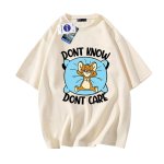 画像7: NASA x Tom and Jerry DONT KNOW DONT CARE logo round neck Tshirt ユニセックス 男女兼用 NASAナサ×トムとジェリー トム＆ジェリーDONT KNOW DONT CARE プリント Tシャツ (7)