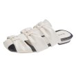 画像1: Women flat bowknot  leather French half slippers baotou mules sandals  フラットボウ リボン 3段 蝶結び サンダル ミュール スリッパ  (1)
