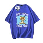 画像5: NASA x Tom and Jerry DONT KNOW DONT CARE logo round neck Tshirt ユニセックス 男女兼用 NASAナサ×トムとジェリー トム＆ジェリーDONT KNOW DONT CARE プリント Tシャツ (5)