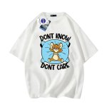 画像2: NASA x Tom and Jerry DONT KNOW DONT CARE logo round neck Tshirt ユニセックス 男女兼用 NASAナサ×トムとジェリー トム＆ジェリーDONT KNOW DONT CARE プリント Tシャツ (2)