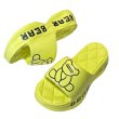 画像5: Leather thick sole bear print sandal slippers　レザー厚底ベアプリントサンダルスリッパ (5)