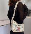 画像8: Bear Graphic Painted Leather Shoulder Tote Underarm Bag　ベアグラフィックペイントレザーショルダートートアンダーアームバッグ (8)