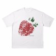 画像2: Unisex Big Strawberry Print Print T-Shirt 　ビッグストロベリー苺 プリント 半袖ラウンドネック Tシャツ ユニセックス 男女兼用  (2)