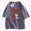 画像3: Unisex kawsbear x NASA x Number 7 Half-length sleeves T-Shirt   カウズベア×ナサ×ナンバー７ 5分丈袖 半袖ラウンドネック Tシャツ ユニセックス 男女兼用  (3)