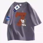 画像3: Unisex kawsbear x NASA x Number 7 Half-length sleeves T-Shirt   カウズベア×ナサ×ナンバー７ 5分丈袖 半袖ラウンドネック Tシャツ ユニセックス 男女兼用  (3)